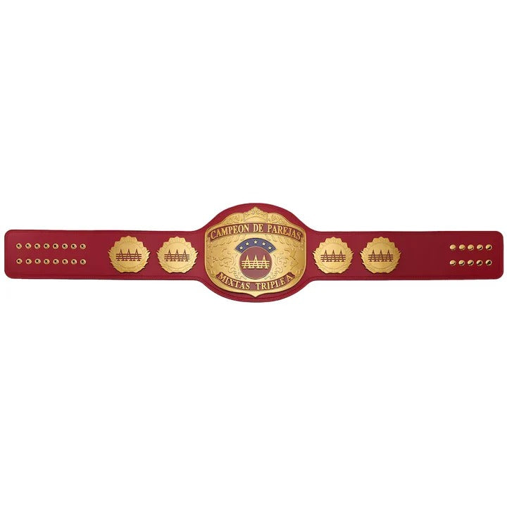 AAA World Mixed Tag Team Championship Replica Title Belt