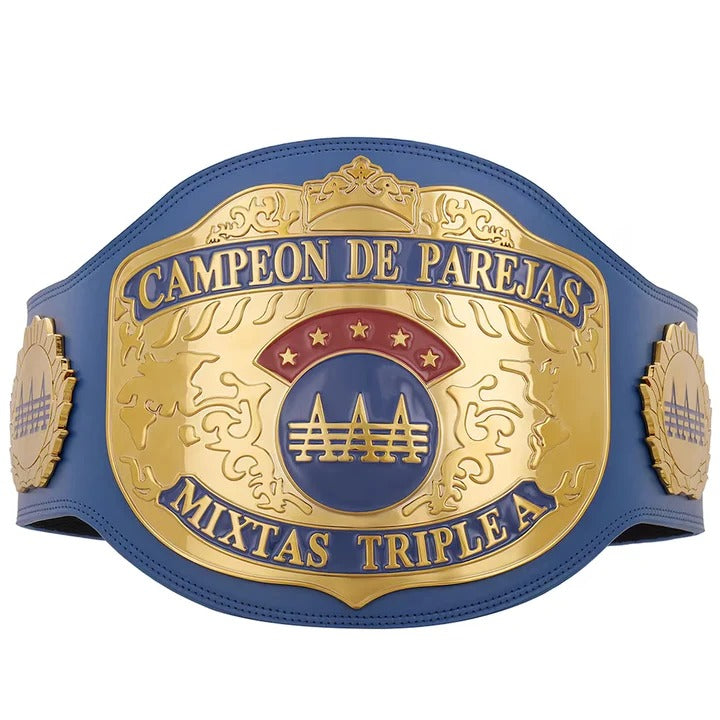 AAA World Mixed Tag Team Championship Replica Title Belt