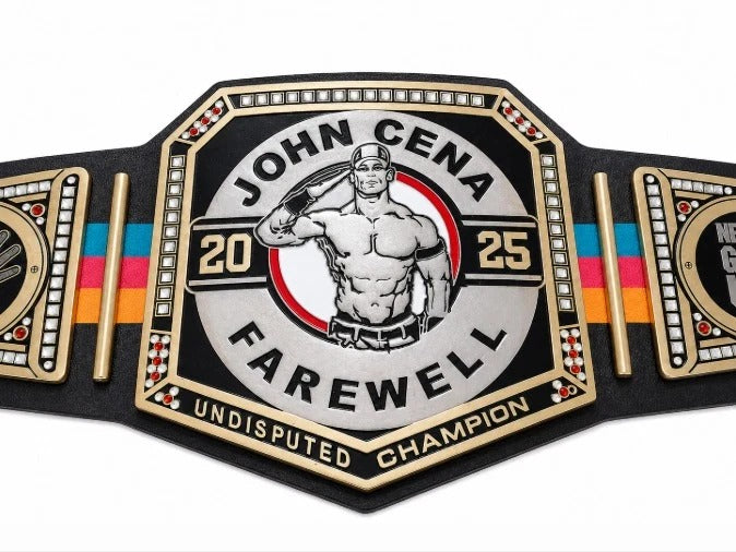 John Cena 2025 Farewell Undisputed Championship Belt Limited Edition Replica Title