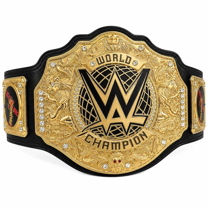 WWE World Champion Belt Premium Gold Wrestling Championship Replica