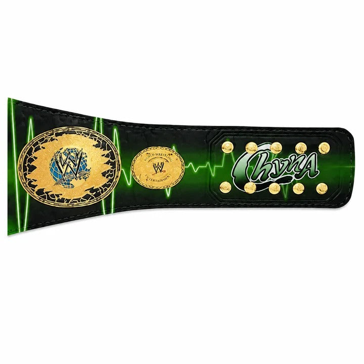 WWE Chyna Womens Championship Replica Belt Black Green Edition