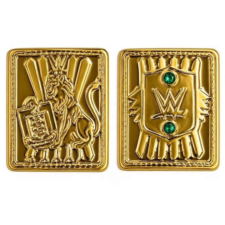 WWE White Strap Championship Replica Belt Gold Eagle World Wrestling Championship Title