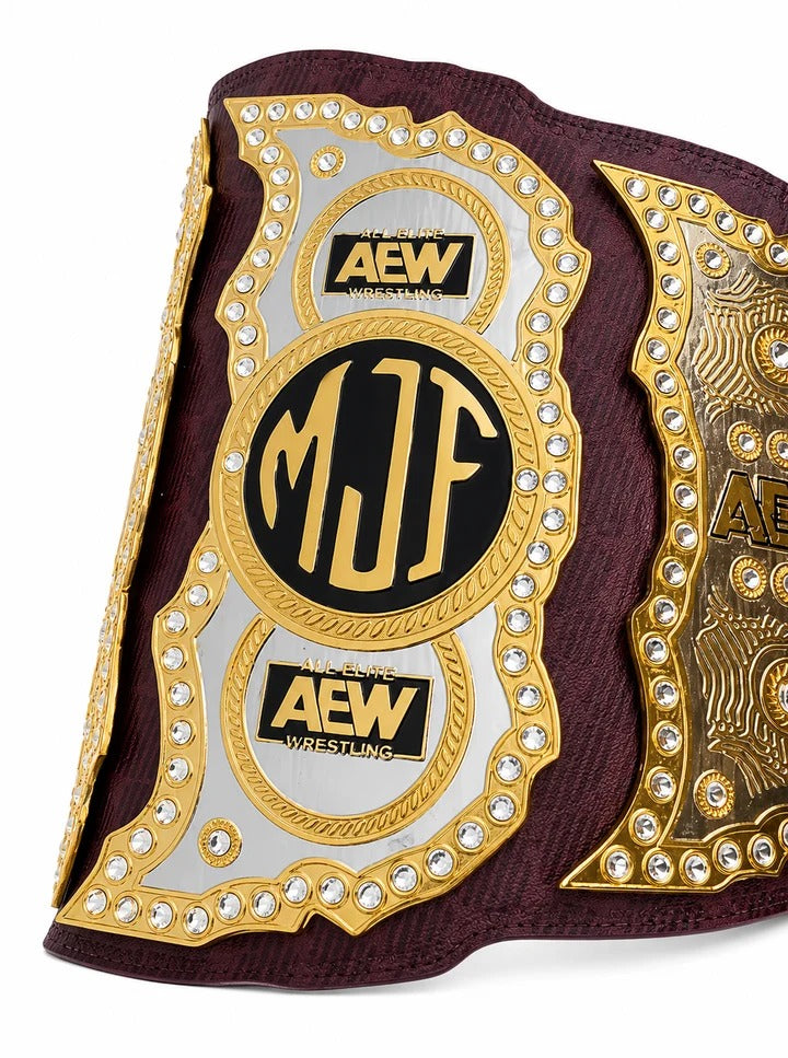AEW MJF World Championship Replica Belt Custom Side Plate Edition