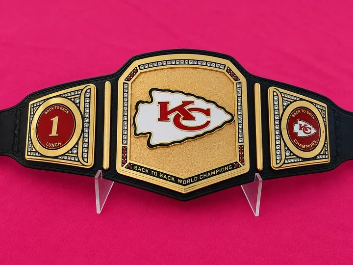 24K GOLD CNC Kansas City Chiefs Championship Belt