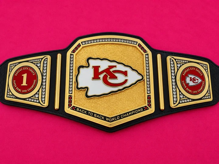 24K GOLD CNC Kansas City Chiefs Championship Belt