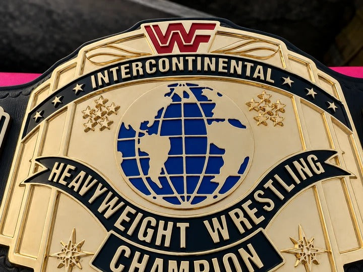 The 24K GOLD WWF Intercontinental World Premium CNC Championship Belt Replica