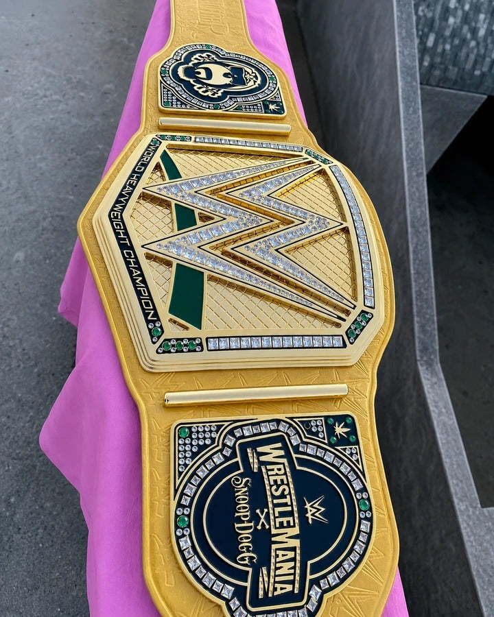 The 24K GOLD Wrestle Mania Premium CNC Championship Belt Replica