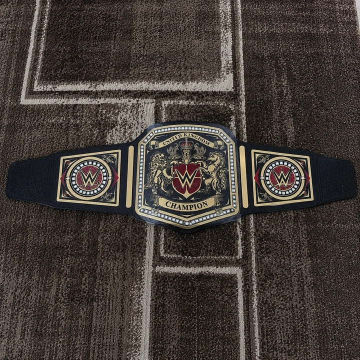 WWE UNITED KINGDOM Brass 24k Gold Championship Title Belt