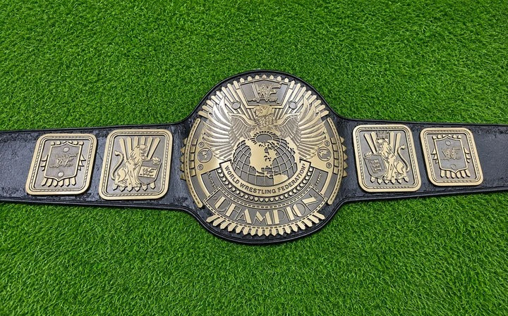 WWF Big Eagle Scratch Logo Attitude Era Wrestling Championship Title Belt HD CNC Antique Plated