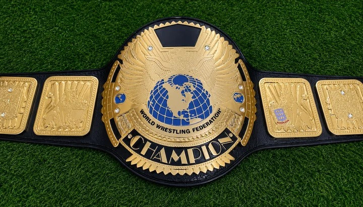 WWF Big Eagle Scratch Logo Wrestling Championship Title Belt Adult Size Zinc Plated Belt
