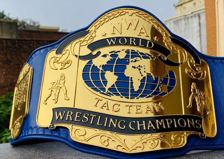 NWA World Tag Team Wrestling Champion Title Belt HD CNC