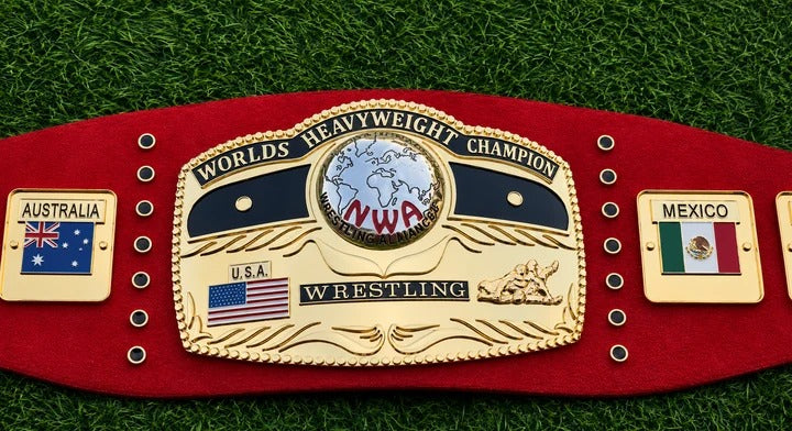 CNC BELTS PT 3\NWA Domed Globe Championship Title Belt