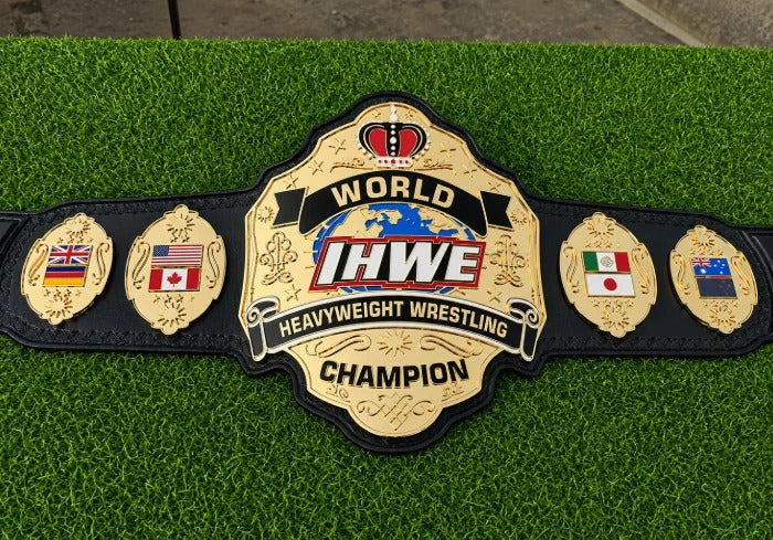 IHWE World Heavyweight Championship Title HD CNC Belt