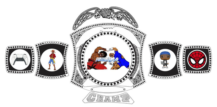 Universal Podcast Big Gold and Spinner Championship Belt Championship Belts Online