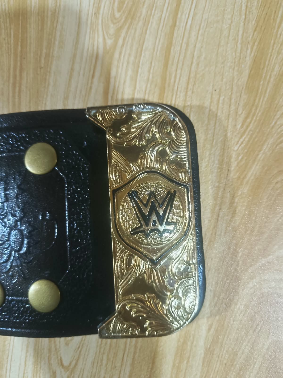 WWE World Heavyweight Championship Replica Belt Jey Uso Custom Side Plates Gold Edition