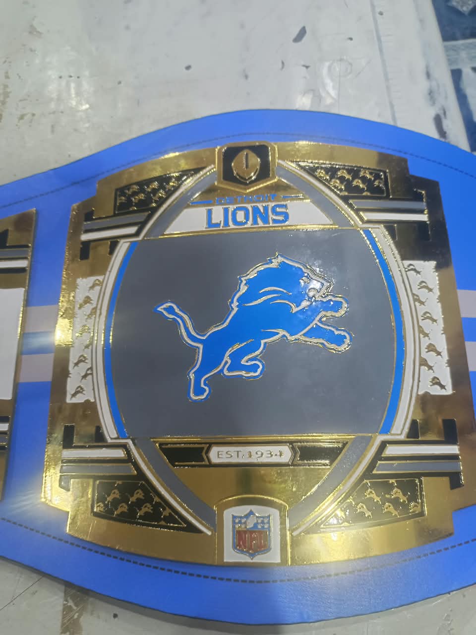 Detroit Lions WWE Legacy Title Belt