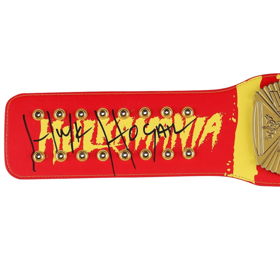 Hulk Hogan WWE Autographed Hogan Signature Series Replica Title Belt Championship Belts Online