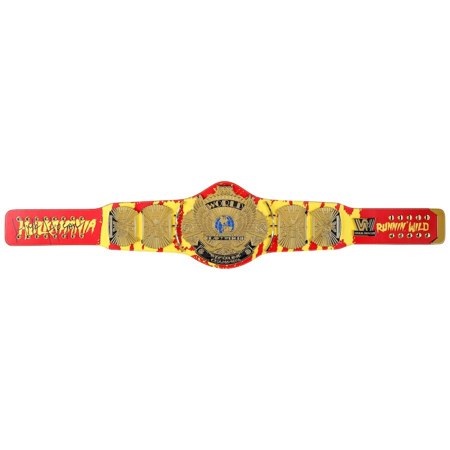 Hulk Hogan WWE Autographed Hogan Signature Series Replica Title Belt Championship Belts Online