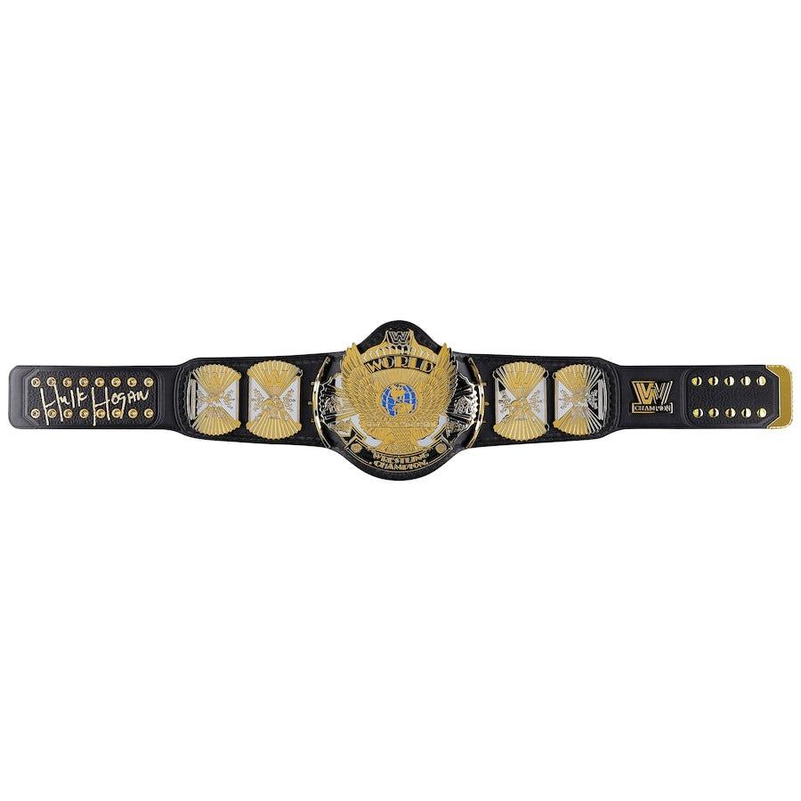 Hulk Hogan WWE Autographed Winged Eagle Replica Title Belt Championship Belts Online
