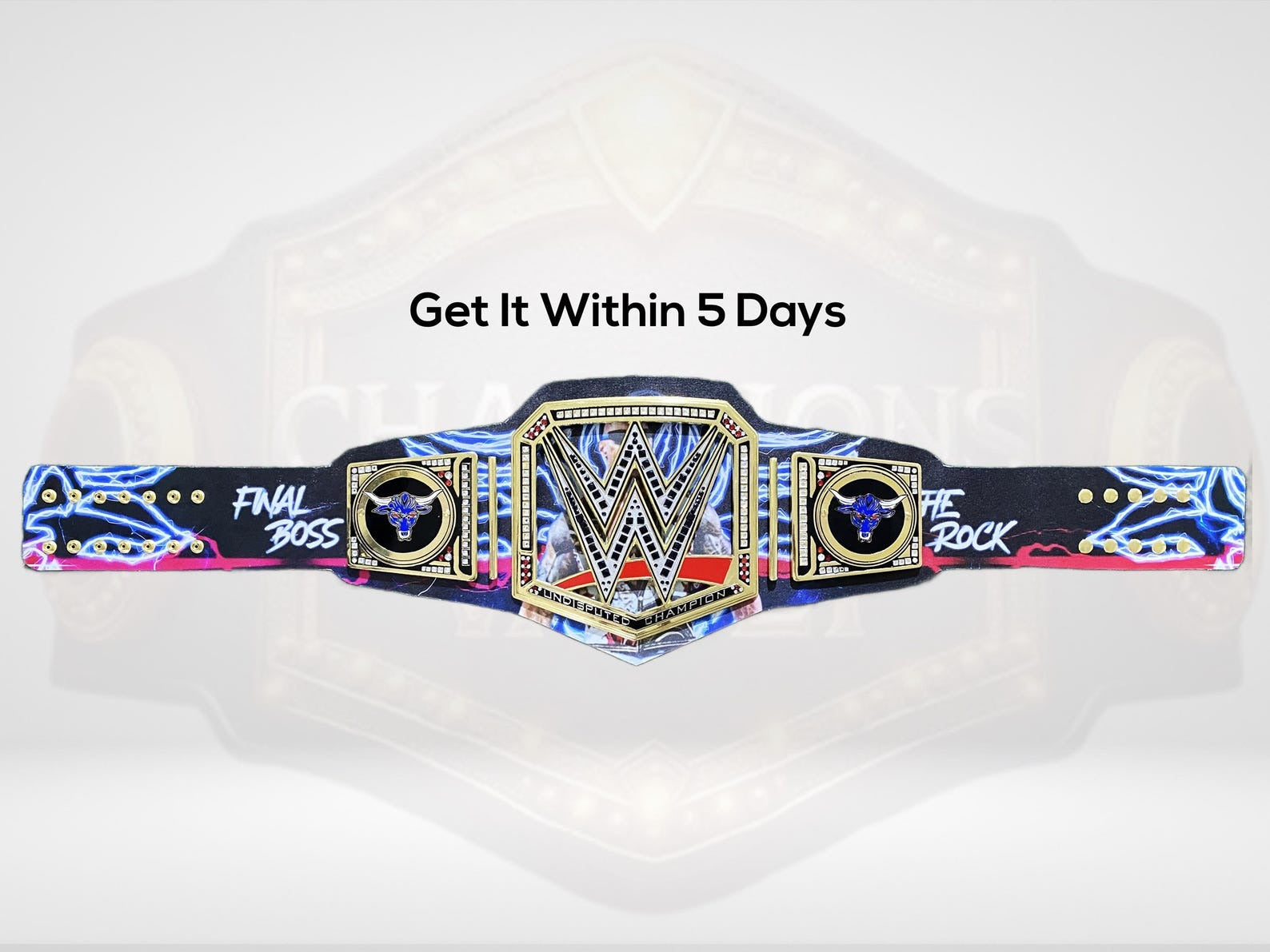 The Rock Custom Undisputed World Wrestling Championship Belt Championship Belts Online