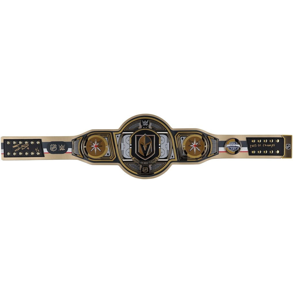 Jack Eichel Vegas Golden Knights Autographed WWE Legacy Title Belt Championship Belts Online