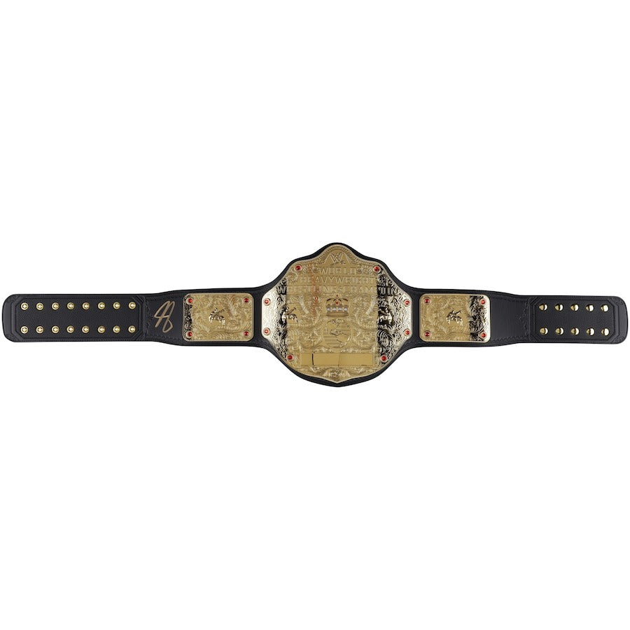 John Cena Autographed World Heavyweight Championship Replica Title Belt Championship Belts Online
