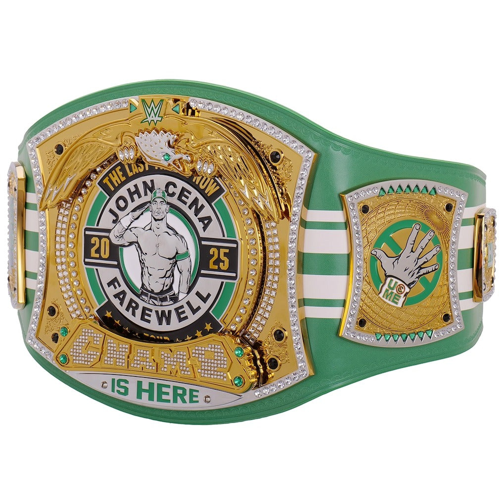 John Cena Farewell Tour 2025 Boston Spinner Championship Replica Title Belt Championship Belts Online