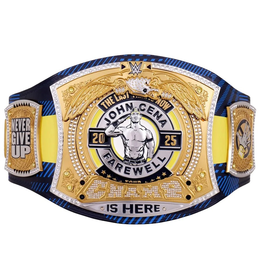 John Cena Farewell Tour 2025 Glasgow Spinner Championship Replica Title Belt