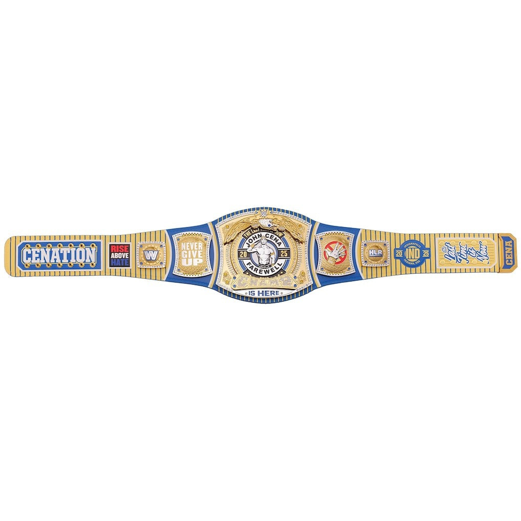 John Cena Farewell Tour 2025 Indianapolis Spinner Championship Replica Title Belt Championship Belts Online