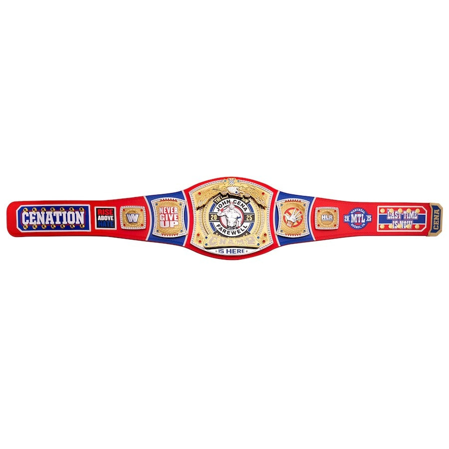 John Cena Farewell Tour 2025 Montreal Spinner Championship Replica Title Belt Championship Belts Online