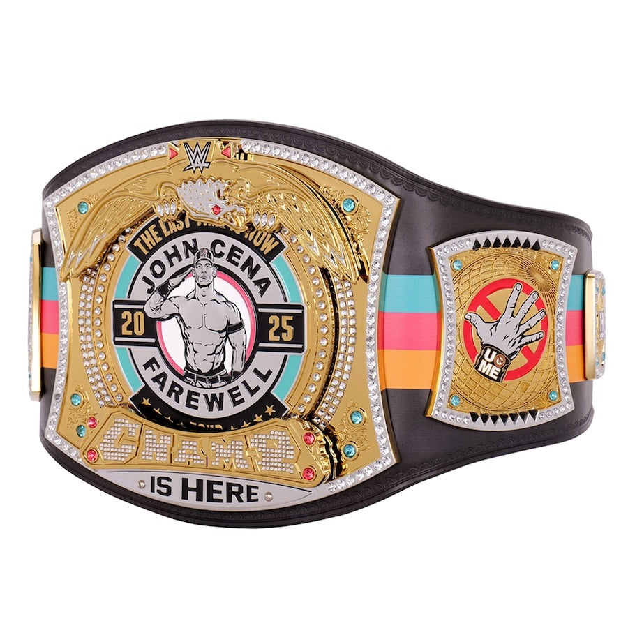 John Cena Farewell Tour 2025 San Antonio Spinner Championship Replica Title Belt Championship Belts Online