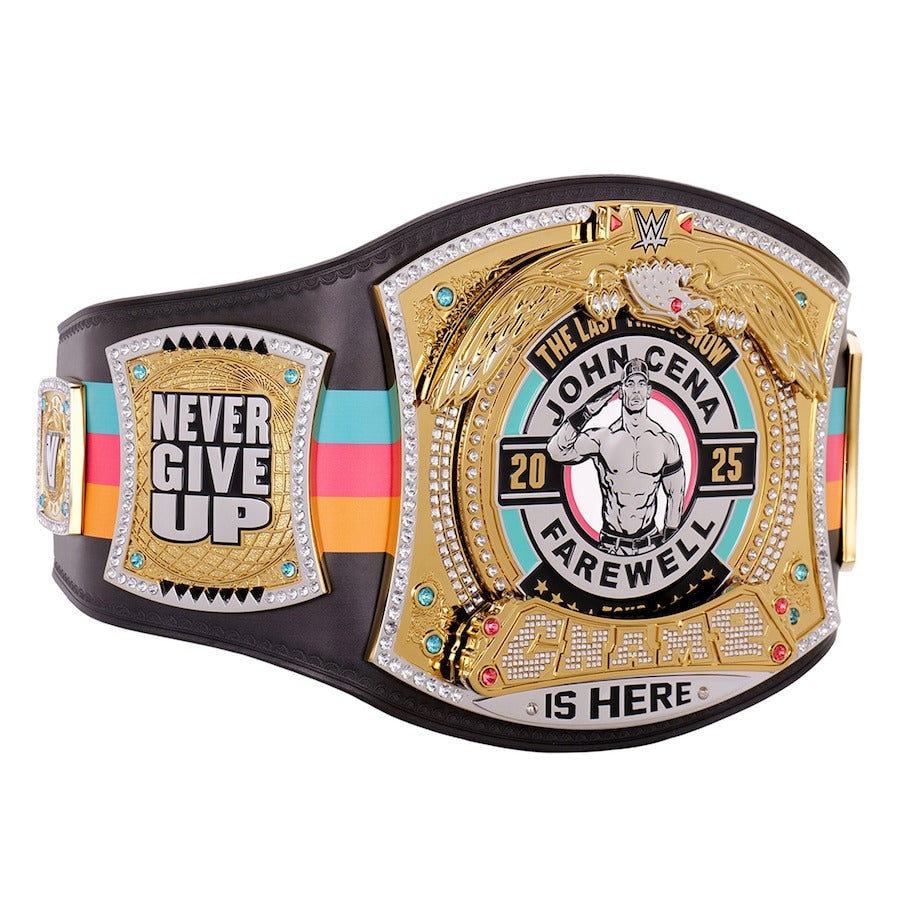 John Cena Farewell Tour 2025 San Antonio Spinner Championship Replica Title Belt Championship Belts Online