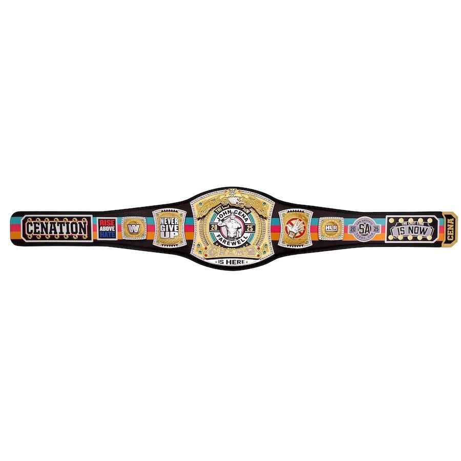 John Cena Farewell Tour 2025 San Antonio Spinner Championship Replica Title Belt Championship Belts Online