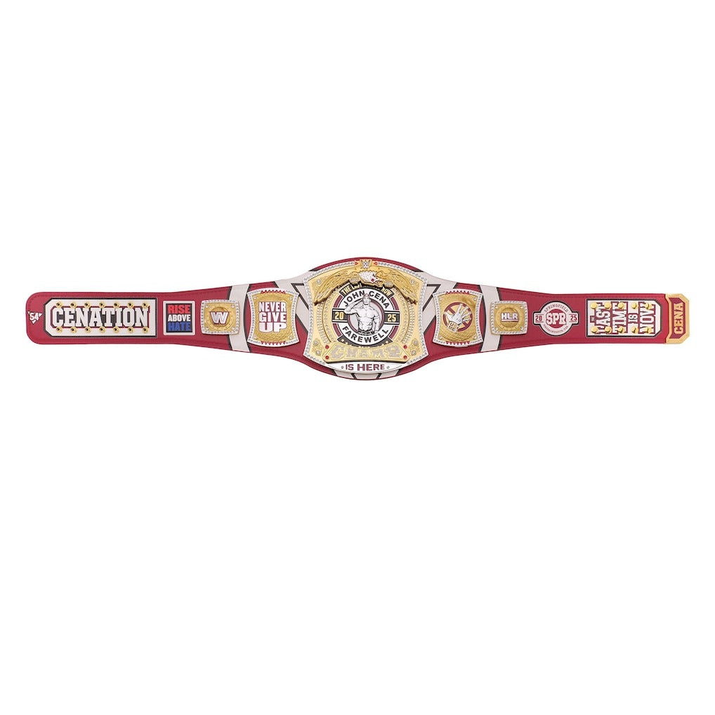 John Cena Farewell Tour 2025 Springfield Spinner Championship Replica Title Belt Championship Belts Online