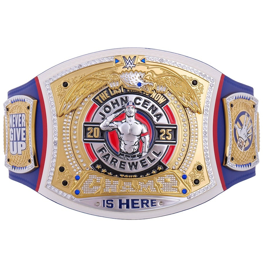 John Cena Farewell Tour SummerSlam 2025 Blue Spinner Championship Replica Title Belt Championship Belts Online