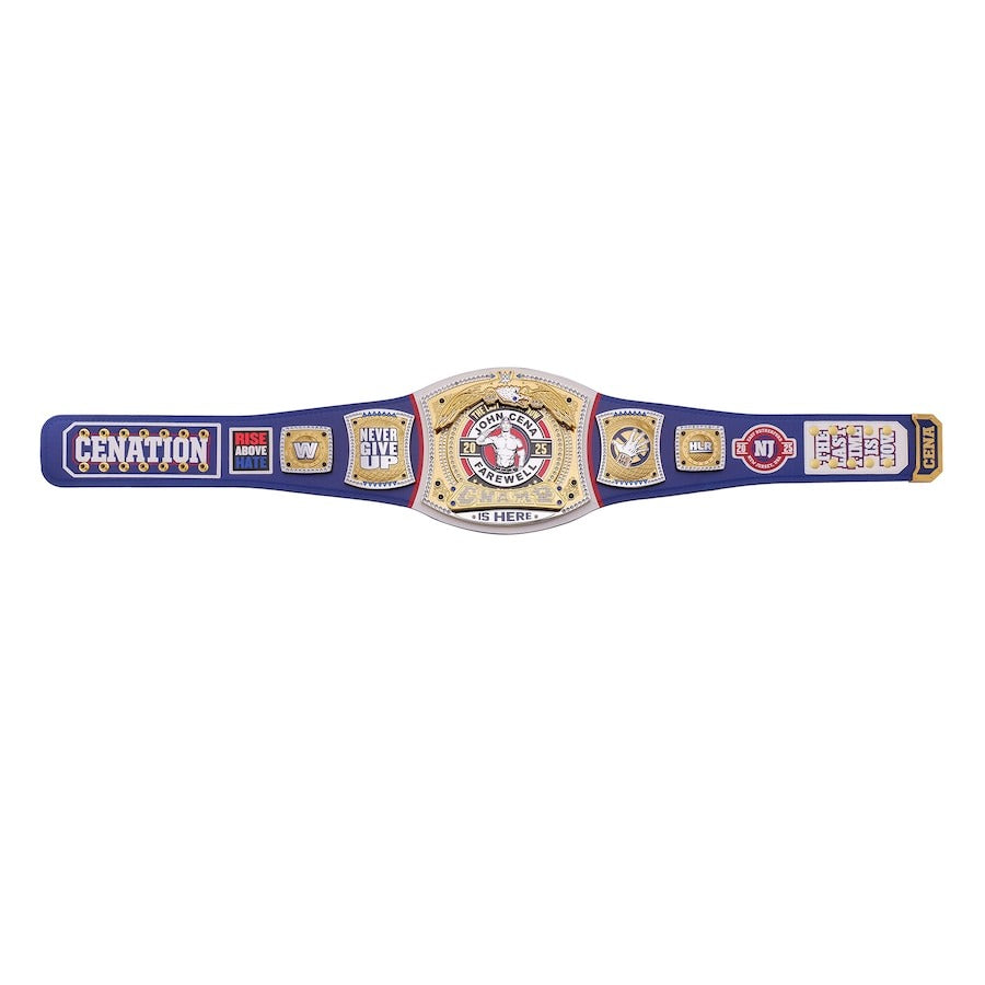John Cena Farewell Tour SummerSlam 2025 Blue Spinner Championship Replica Title Belt Championship Belts Online