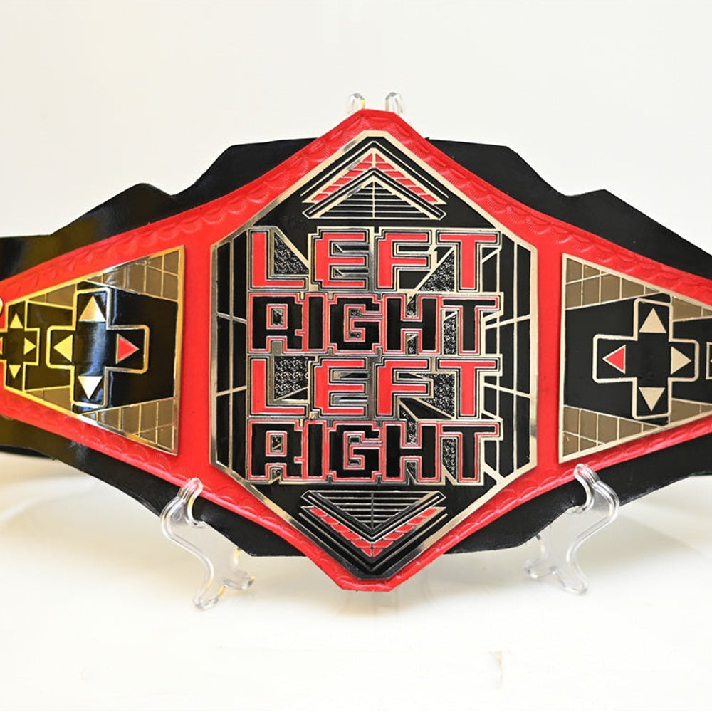 LRLR Belt WWE Championship with red and black design from Championship Belts Online