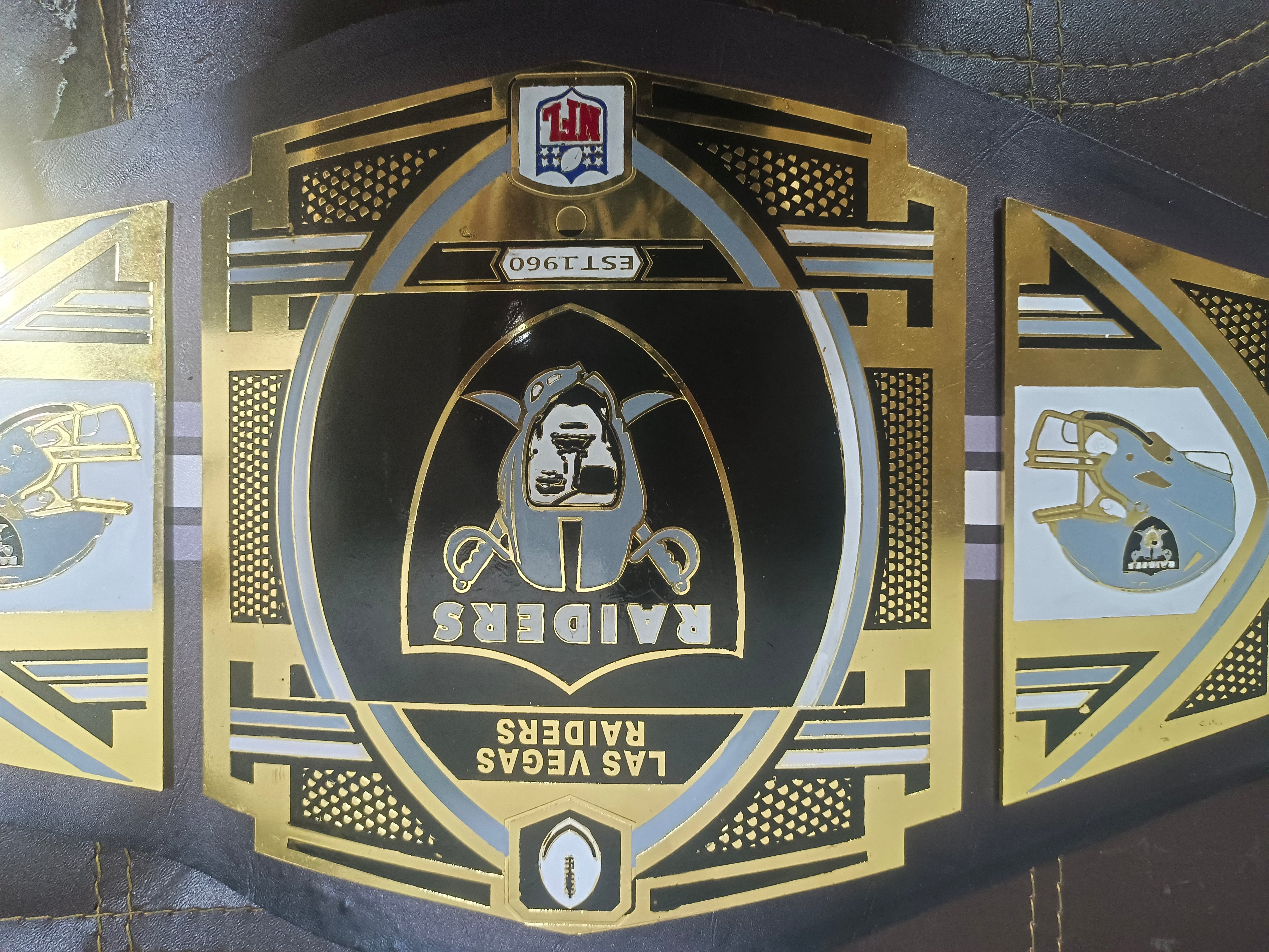 Las Vegas Raiders WWE Legacy Title Belt
