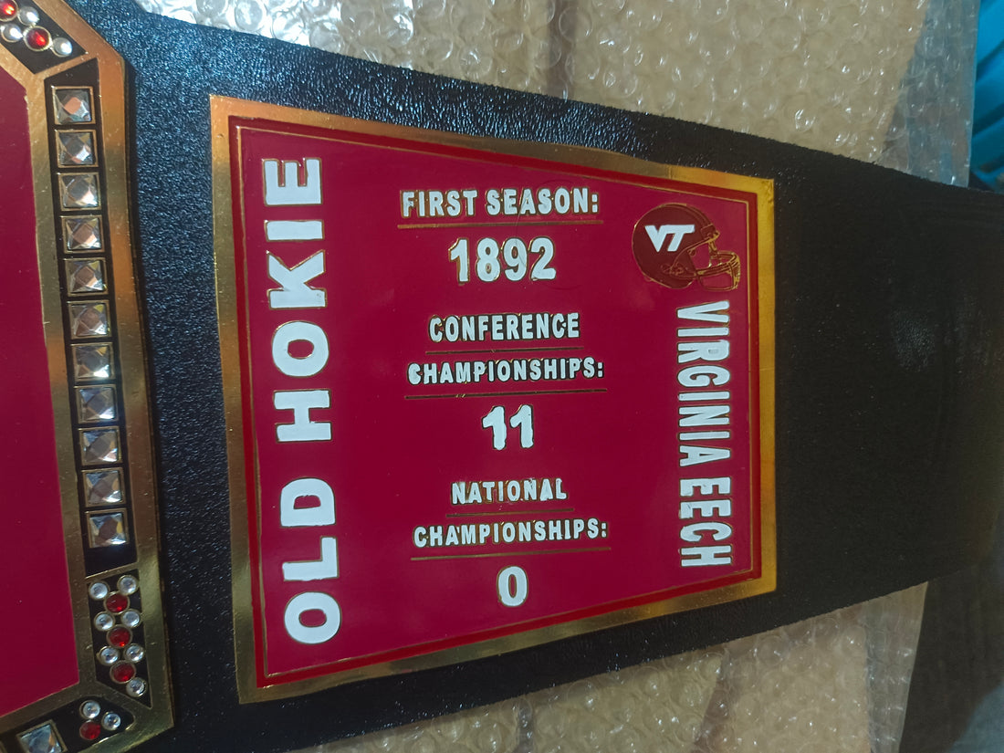 Virginia Tech Hookies WWE College Legacy Title Belt