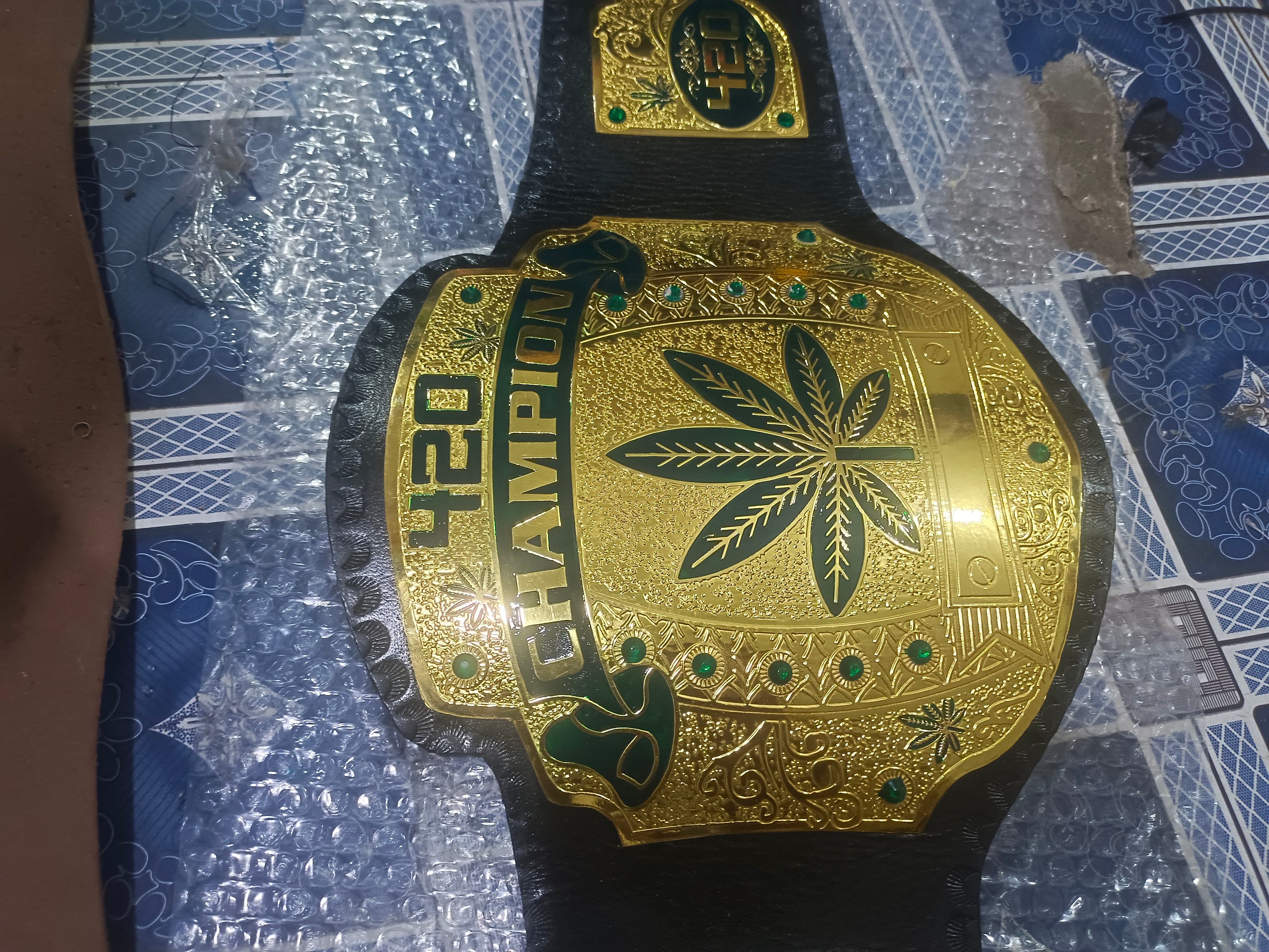 420 Championship Belt – Weed World Wrestling Edition