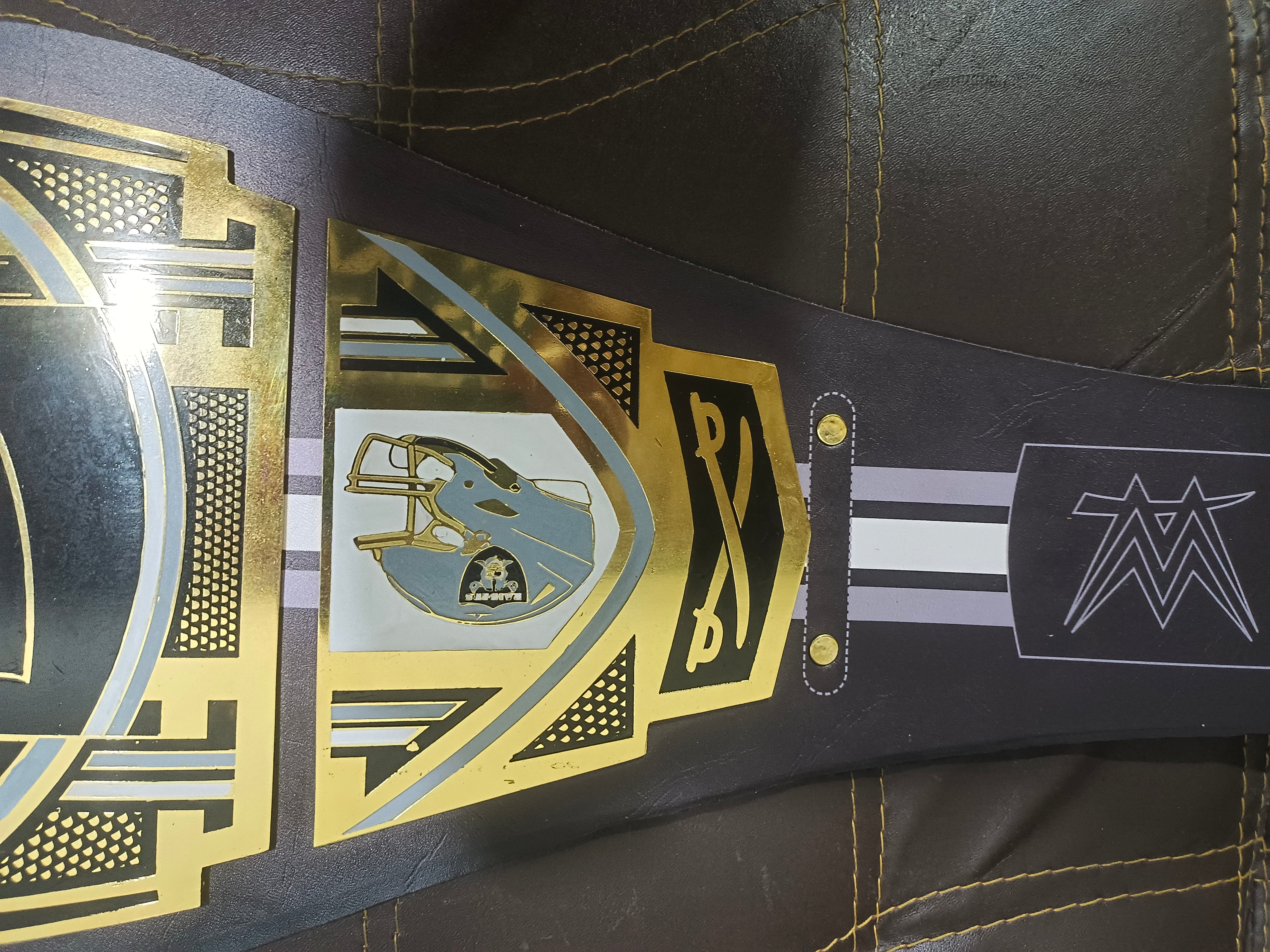Las Vegas Raiders WWE Legacy Title Belt