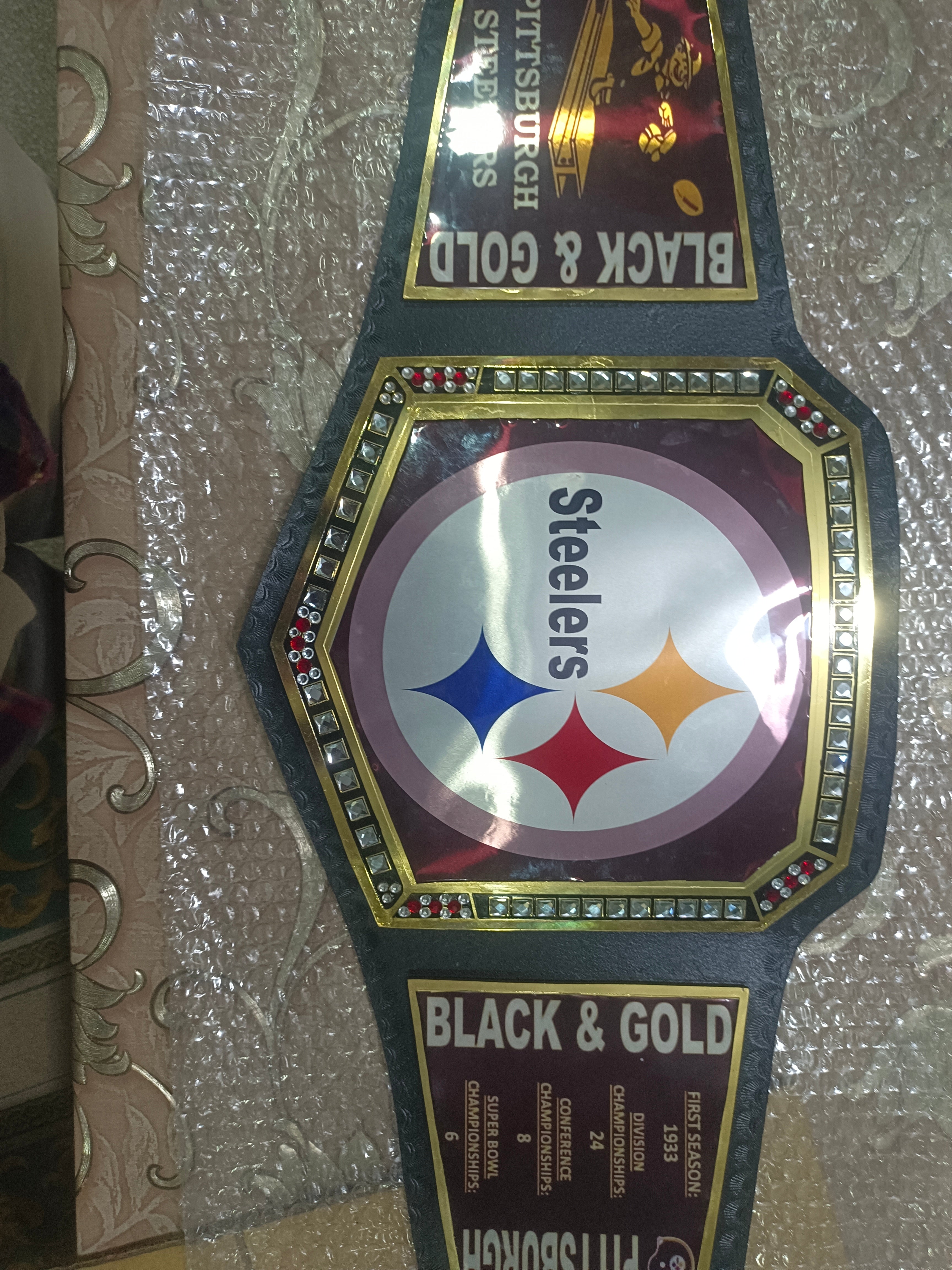 Pittsburgh Steelers WWE Legacy Title Belt