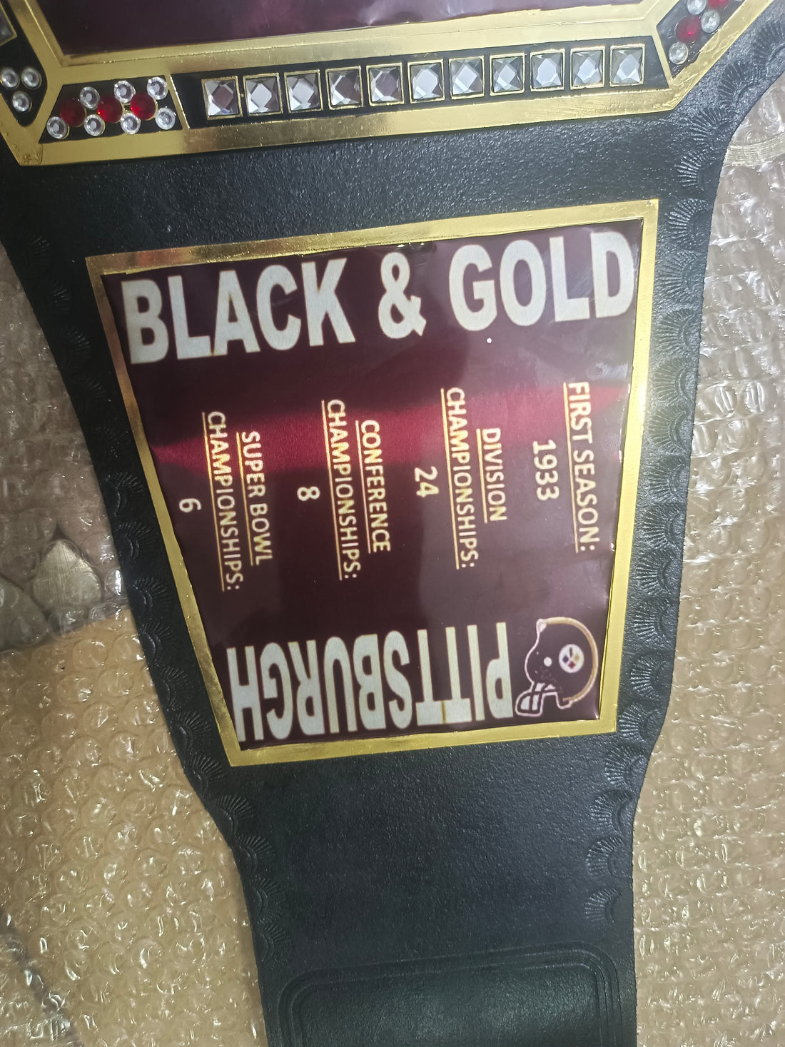 Pittsburgh Steelers WWE Legacy Title Belt