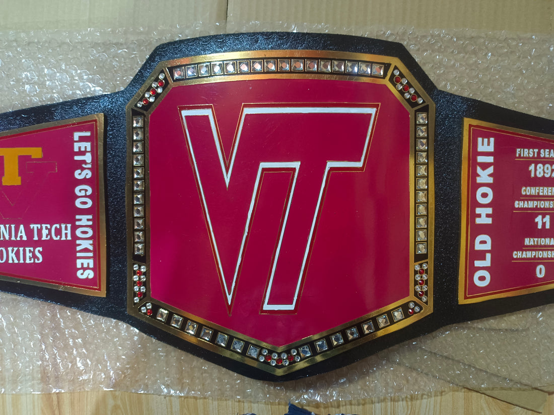 Virginia Tech Hookies WWE College Legacy Title Belt