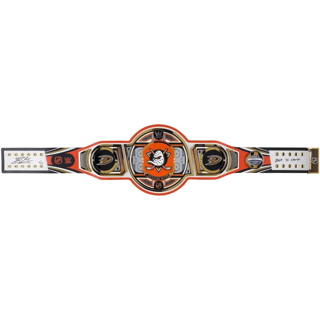 Ryan Getzlaf Anaheim Ducks Autographed WWE Legacy Title Belt Championship Belts Online