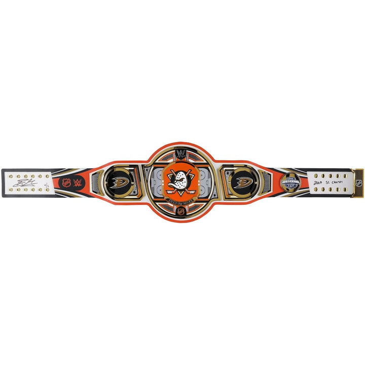 Ryan Getzlaf Anaheim Ducks Autographed WWE Legacy Title Belt Championship Belts Online
