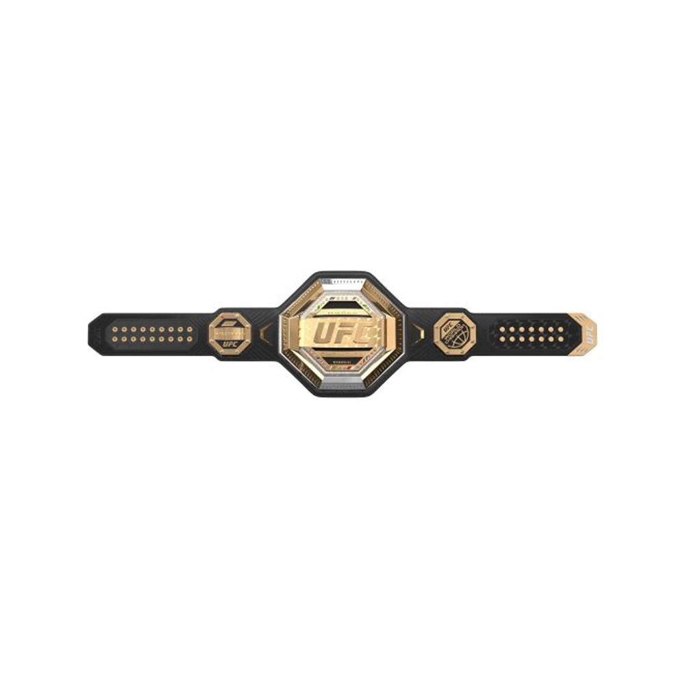UFC legacy championship belt with gold and black design from Championship Belts Online