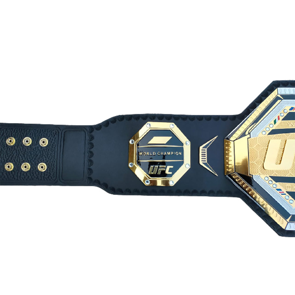 UFC legacy heavyweight championship replica belt with gold and black detailing from Championship Belts Online