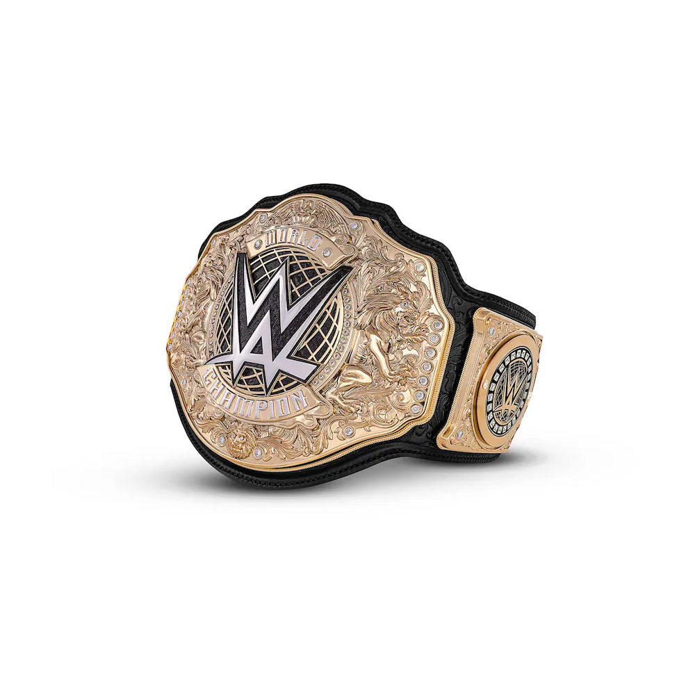 WWE Championship belt with gold and black design World Heavyweight Title belt for sale