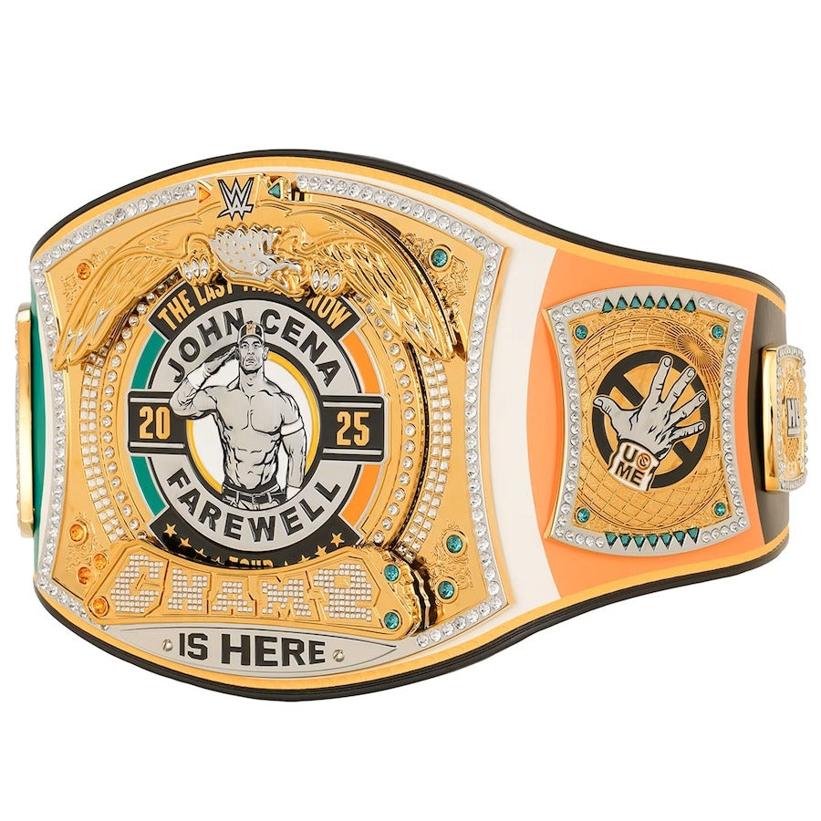 WWE John Cena Farewell 2025 Dublin Spinner Championship Replica Title Belt